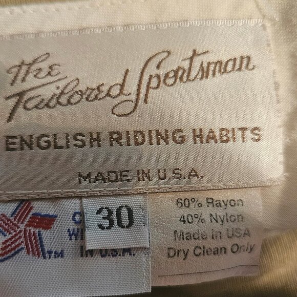 The Tailored Sportsman - English Riding Habits - Size 30 - Picture 5 of 9